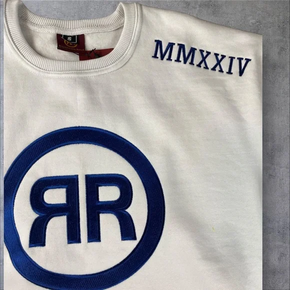 White and Blue Cotton Fleece 2pc Set.ALL REASONABLE OFFERS ACCEPTED!